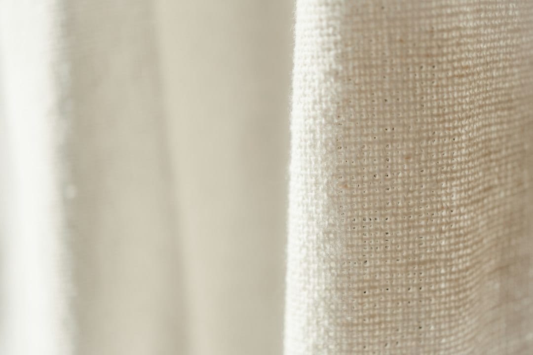 Premium curtain linen fabric texture detail