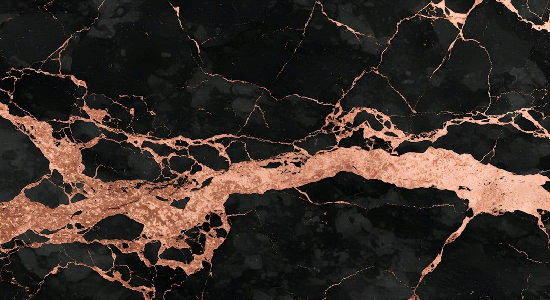 VESCOM marble vein imported wallpaper elegant black gold wallcovering statement wall